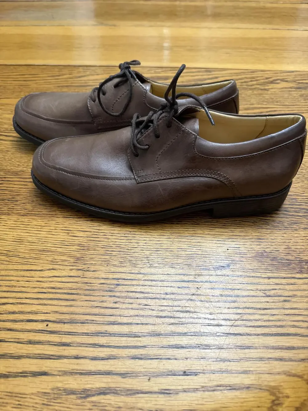 Jos A Bank Shoes Mens Size 9D Brown Leather Dress Oxford Lace Up Business Work